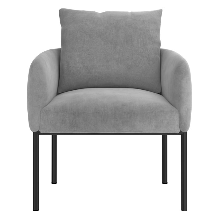 Worldwide Home Furnishings Petrie-Accent Chair-Grey Accent Chair 403-556GY/BK