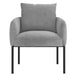 Worldwide Home Furnishings Petrie-Accent Chair-Grey Accent Chair 403-556GY/BK