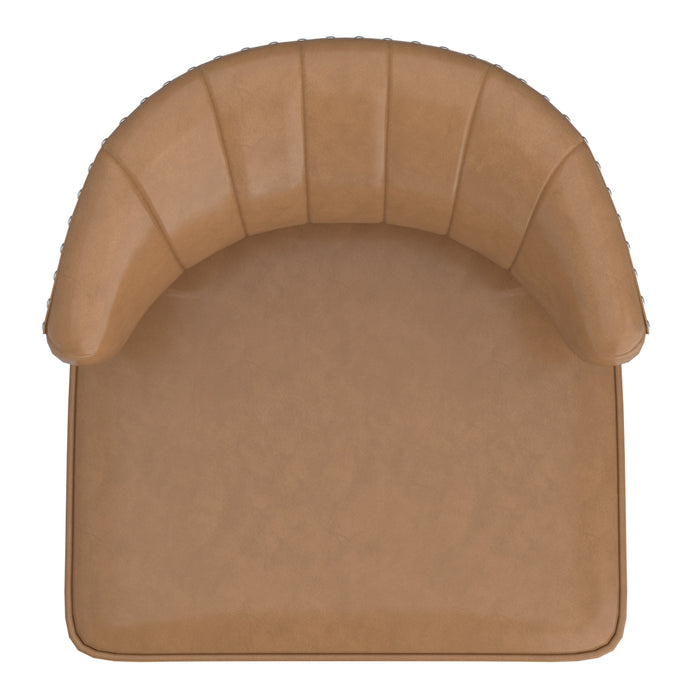 Worldwide Home Furnishings Kyrie-Accent Chair-Saddle Accent Chair 403-587SD