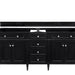 Brittany 72" Double Vanity, Burnished Mahogany w/ 3 CM Parisien Bleu Silestone Top w/FreePower Wireless Charger