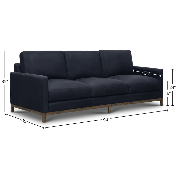 GTR Monterrey 90" Wide Upholstered Sofa, Napa Admiral