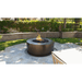 The Outdoor Plus 48" Round Unity 24" Tall Fire Pit Hammered Copper | Match Lit