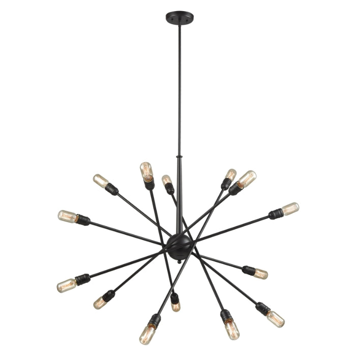 Elk Lighting Delphine Satin Brass Chandelier