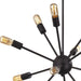 Elk Lighting Delphine Satin Black Chandelier