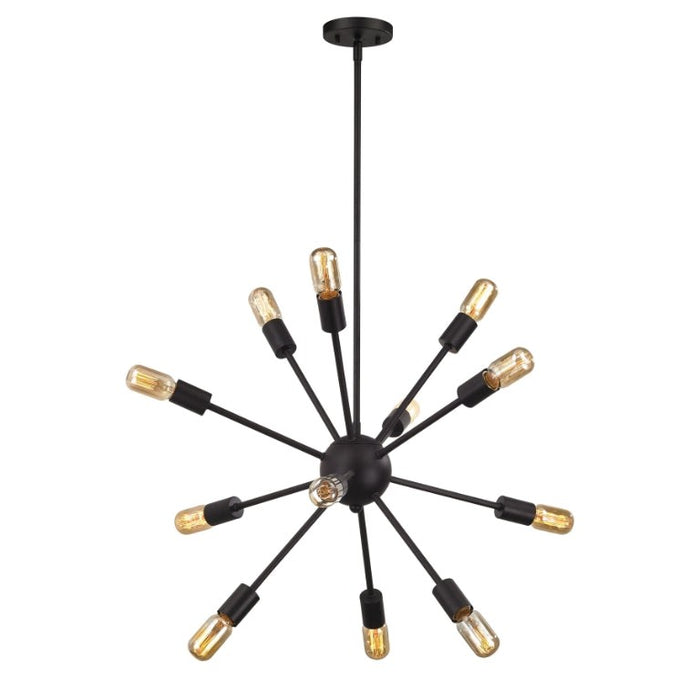 Elk Lighting Delphine Satin Black Chandelier