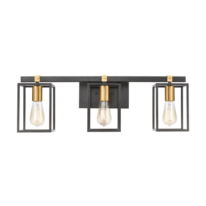 Elk Lighting Cloe Matte Black, Brushed Brass Vanity Light