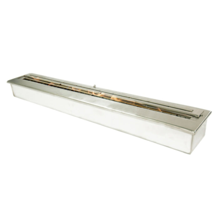 The Bio Flame 48" Silver Burner Stainless Steel
