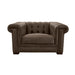 GTR Vienna Dark Brown Leather Armchair