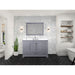 Lexora Home Dukes Bath Vanity with White Quartz Countertop