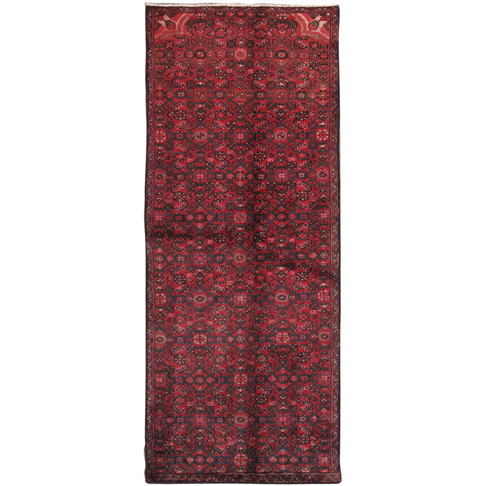 Pasargad Home Vintage Azerbaijan Red Lamb's Wool Area Rug- 3' 0" X 7' 1" 49332