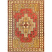 Pasargad Home Vintage Oushak Collection Coral Lamb's Wool Area Rug- 4' 0" X 6' 0" 49674