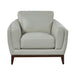 GTR Rio Light Gray Leather Armchair