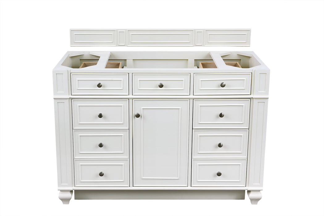 Bristol 48" Single Vanity, Bright White, w/ 3 CM Tajnar Eclos Top w/FreePower Wireless Charger
