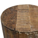 Worldwide Home Furnishings Eva-Accent Table-Distressed Natural Round Accent Table 501-126NT