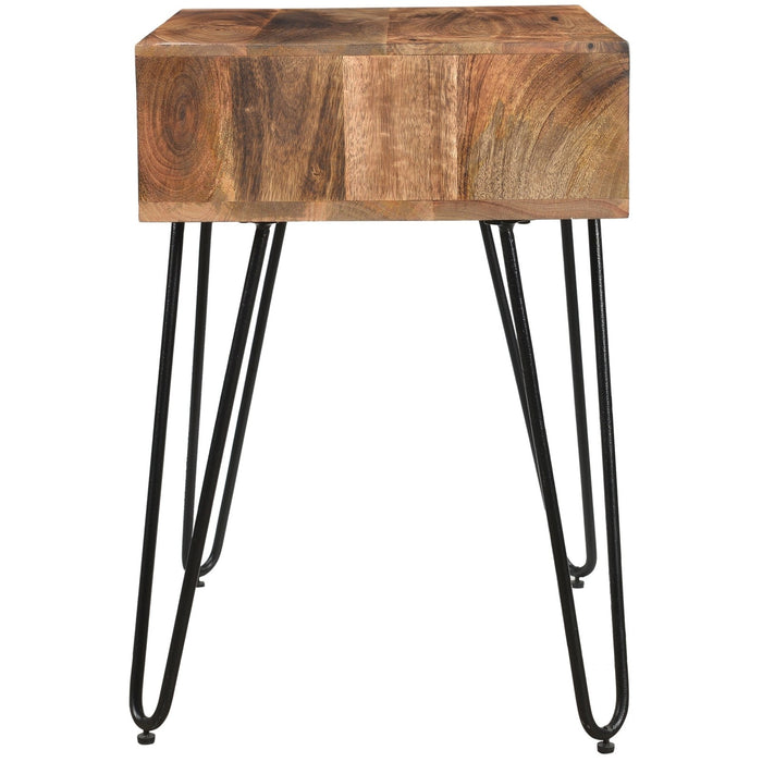 Worldwide Home Furnishings Jaydo-Accent Table-Natural Burnt Accent Table 501-137NT