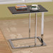 Worldwide Home Furnishings Mod-Accent Table-Chrome/Black Accent Table 501-410