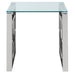 Worldwide Home Furnishings Eros-Accent Table-Silver Accent Table 501-482CH