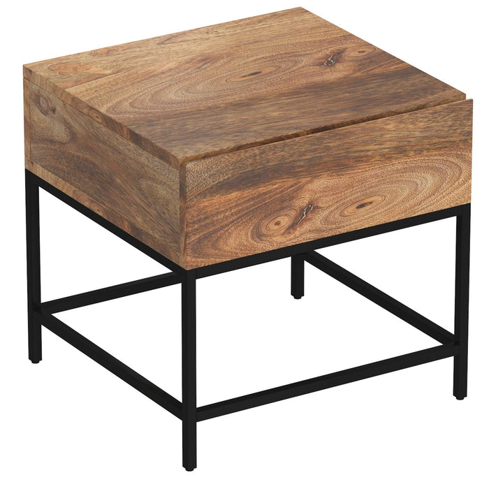 Worldwide Home Furnishings Ojas-Accent Table-Natural Burnt Accent Table 501-513NT