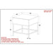 Worldwide Home Furnishings Ojas-Accent Table-Natural Burnt Accent Table 501-513NT