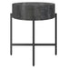Worldwide Home Furnishings Blox-Accent Table-Grey Round Accent Table 501-528GY