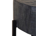 Worldwide Home Furnishings Blox-Accent Table-Grey Round Accent Table 501-528GY