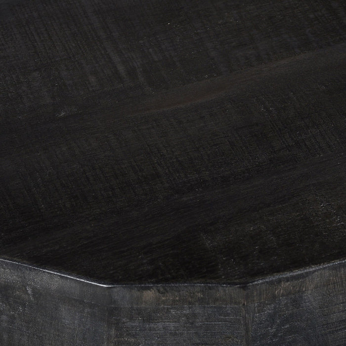 Worldwide Home Furnishings Blox-Accent Table-Grey Round Accent Table 501-528GY