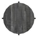 Worldwide Home Furnishings Blox-Accent Table-Grey Round Accent Table 501-528GY