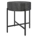 Worldwide Home Furnishings Blox-Accent Table-Grey Round Accent Table 501-528GY