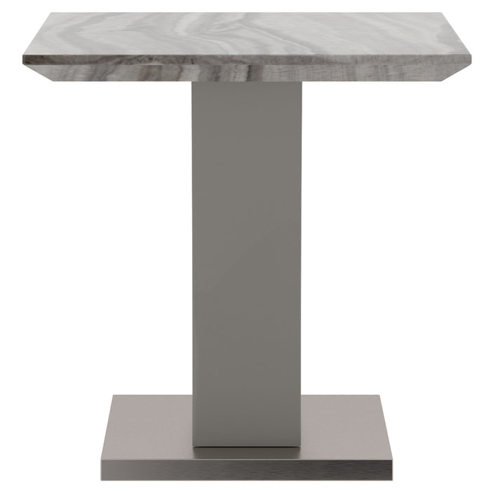 Worldwide Home Furnishings Napoli-Accent Table-Grey Accent Table 501-545GY