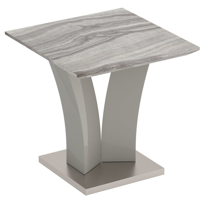 Worldwide Home Furnishings Napoli-Accent Table-Grey Accent Table 501-545GY