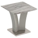 Worldwide Home Furnishings Napoli-Accent Table-Grey Accent Table 501-545GY