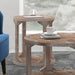Worldwide Home Furnishings Avni-Accent Table-Distressed Natural Round Accent Table 501-619NT