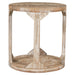 Worldwide Home Furnishings Avni-Accent Table-Distressed Natural Round Accent Table 501-619NT