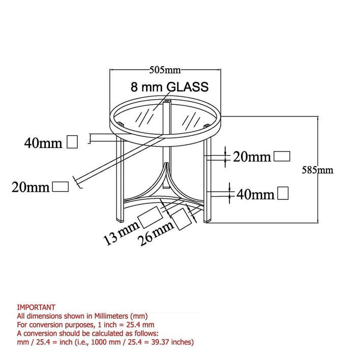 Worldwide Home Furnishings Strata-Accent Table-Chrome Round Accent Table 501-746