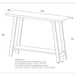 Worldwide Home Furnishings Volsa-Console Table-Walnut Console Table 502-118WAL