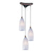 Elk Lighting Verona 3 Light 36 inch Satin Nickel Multi Pendant