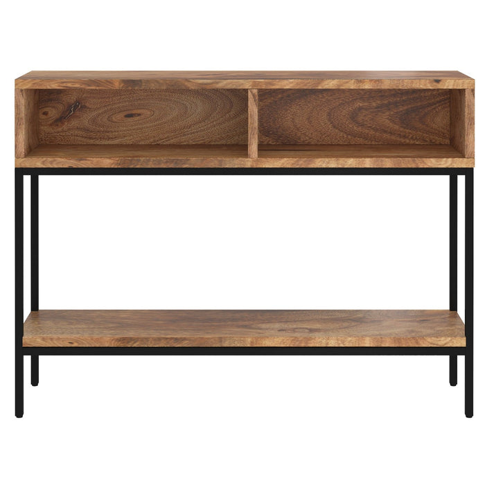 Worldwide Home Furnishings Ojas-Console Table-Natural Burnt Console Table 502-513NT