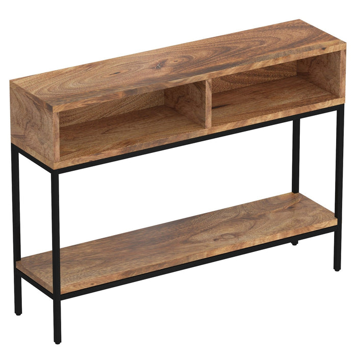 Worldwide Home Furnishings Ojas-Console Table-Natural Burnt Console Table 502-513NT