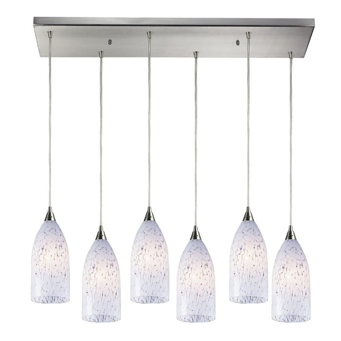 Elk Lighting Verona 3 Light 36 inch Satin Nickel Multi Pendant