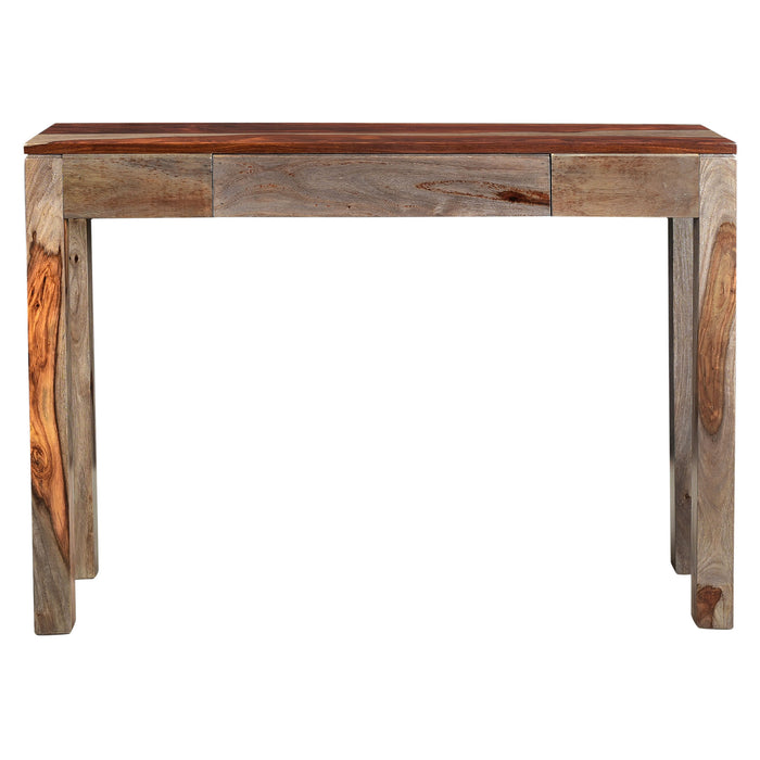 Worldwide Home Furnishings Idris-Console/Desk-Grey 2-Tone Console/Desk 502-814GY