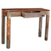 Worldwide Home Furnishings Idris-Console/Desk-Grey 2-Tone Console/Desk 502-814GY