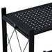 Worldwide Home Furnishings Quby-5 Tier Shelf-Black 5-Tier Folding Shelf 505-564BK-5T