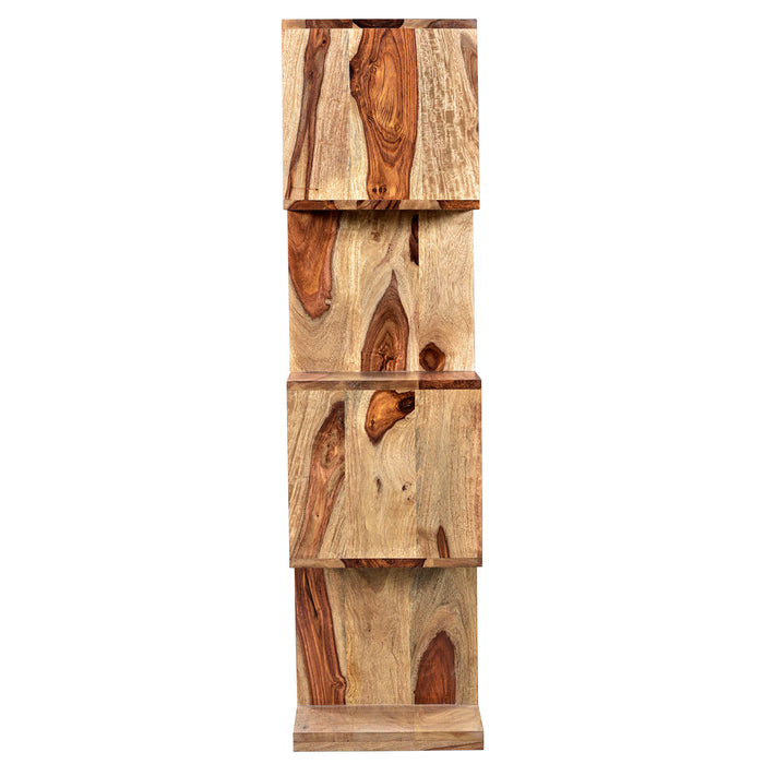Worldwide Home Furnishings Idris-Shelving Unit-Dark Sheesham Shelving Unit 505-814DS