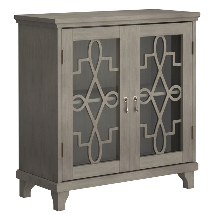 Worldwide Home Furnishings Rosela-Cabinet-Grey Cabinet 507-678GY