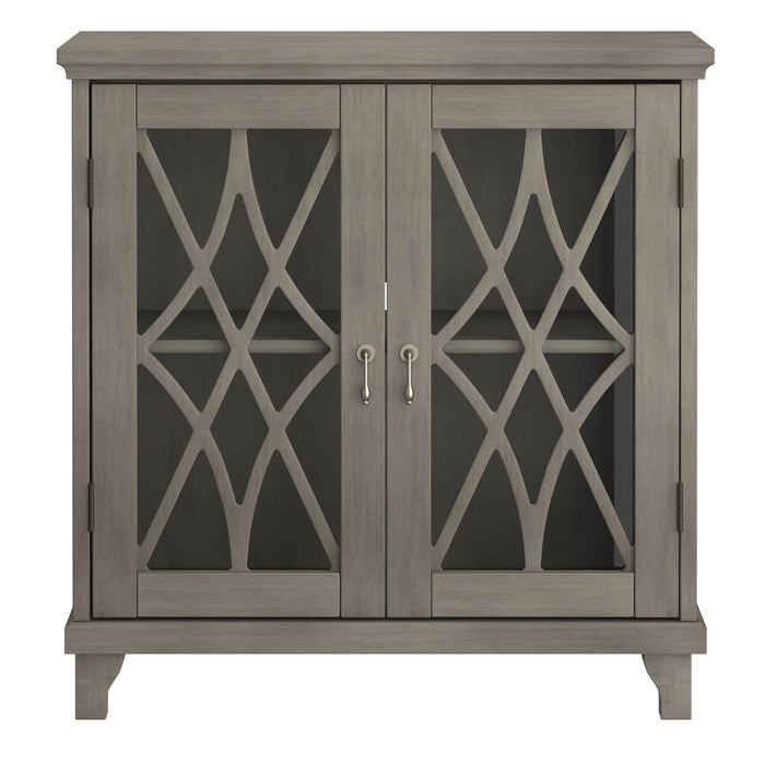 Worldwide Home Furnishings Jasper-Cabinet-Grey Cabinet 507-679GY
