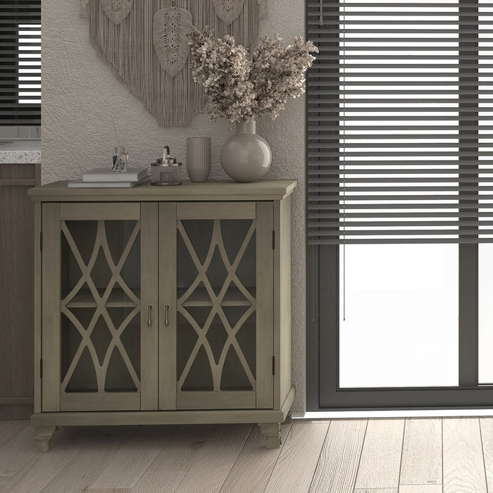 Worldwide Home Furnishings Jasper-Cabinet-White Cabinet 507-679WT