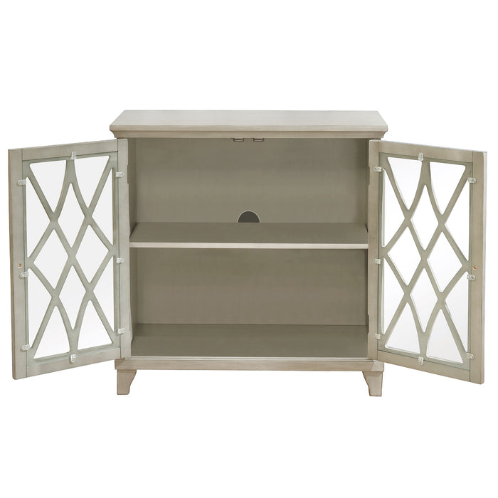 Worldwide Home Furnishings Jasper-Cabinet-White Cabinet 507-679WT