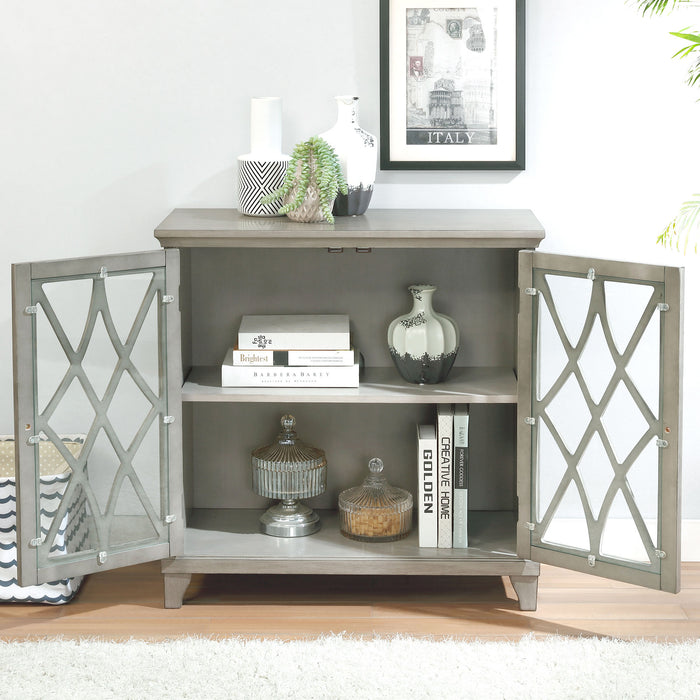 Worldwide Home Furnishings Jasper-Cabinet-White Cabinet 507-679WT