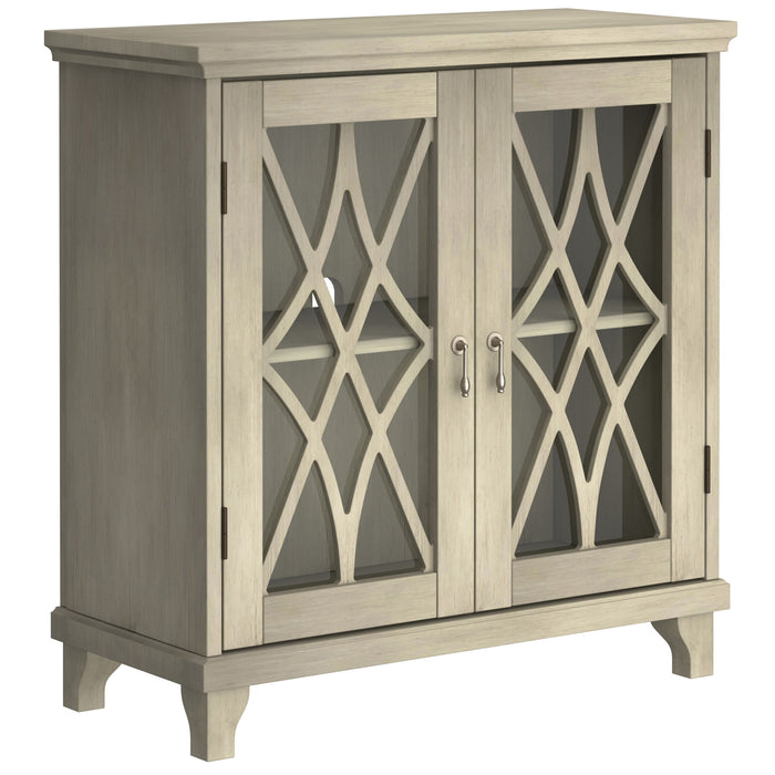Worldwide Home Furnishings Jasper-Cabinet-White Cabinet 507-679WT