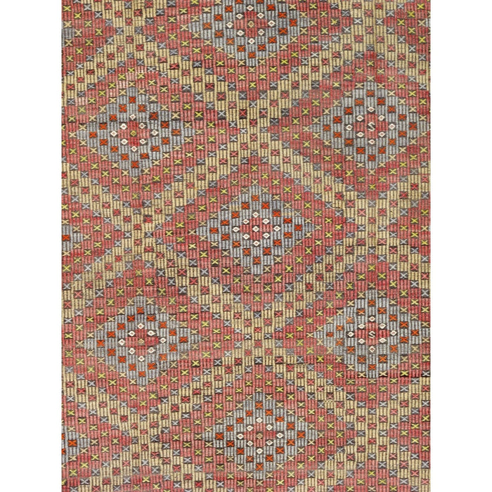 Pasargad Home Vintage Kilim Collection Multi Lamb's Wool Area Rug- 6' 3" X 11' 3" 51086